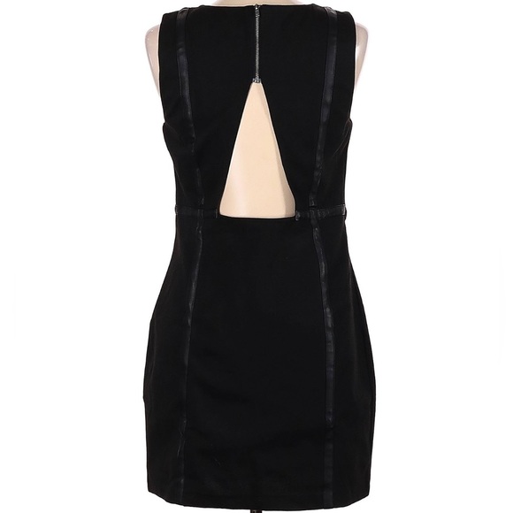 BCBGeneration Black Bodycon Dress with Leather details sleeveless - Picture 11 of 11